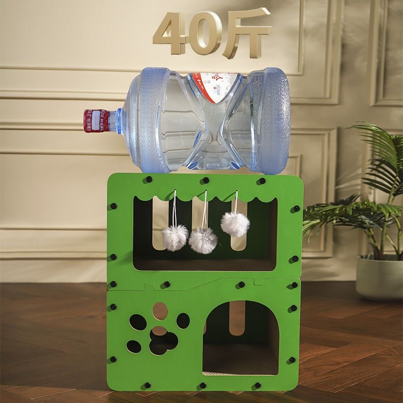 MiaoFairy Luxury Double CardBoard Cat Scratcher Bed House