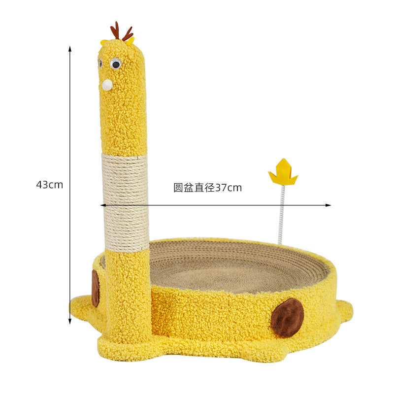 Hoopet 2 in 1 Cat Scratching Posts Bed Corrugated Scratcher Board