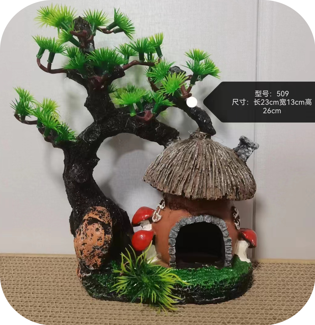 MagicalPet Aquarium Tree House Fish Tank Decoration