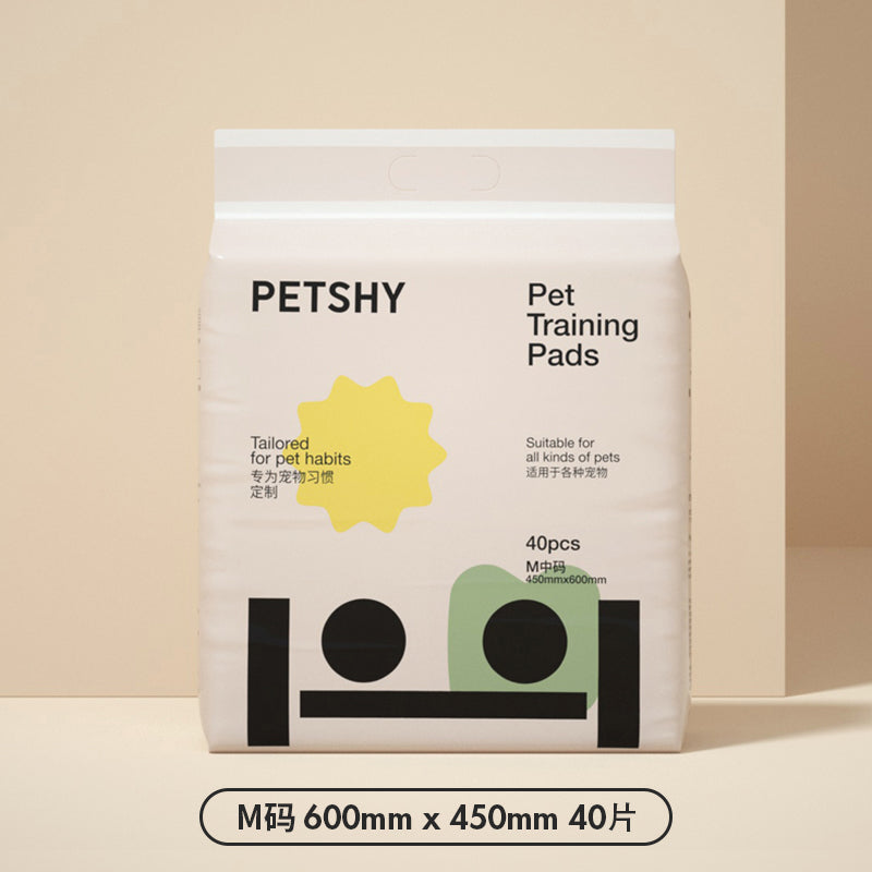 Petshy M Size Extra Thick Dogs Training Pad Super Absorbent Leak-Proof Odor Control Quilted Pee Pads