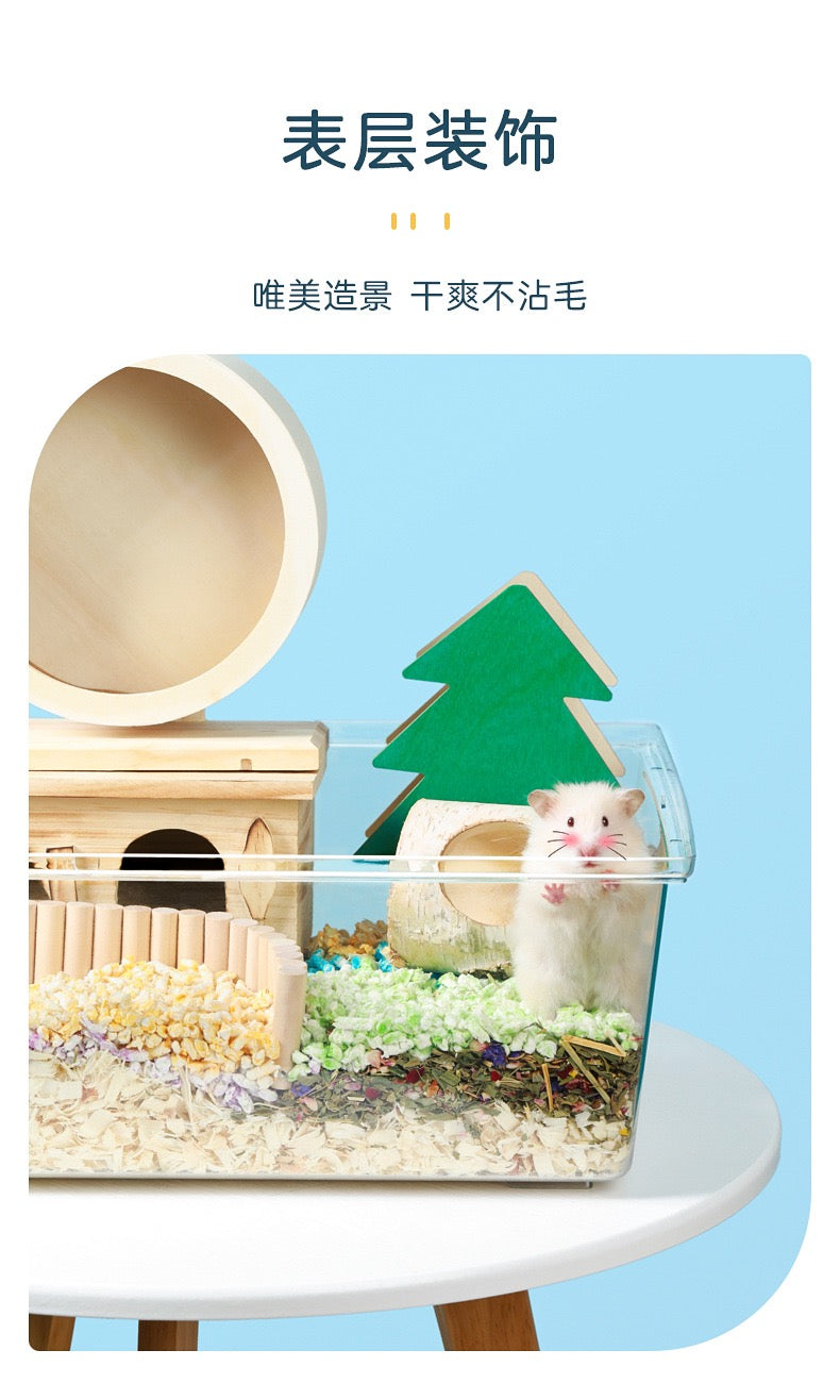 Yee Blue Color Dust-Free and Odor Control Natural Paper Pellets Safe For Hamster Bedding 1kg