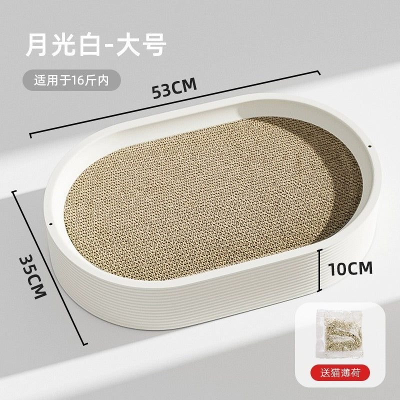 Hoopet Oval Cat Scratcher Lounge Cat Scratcher Bed