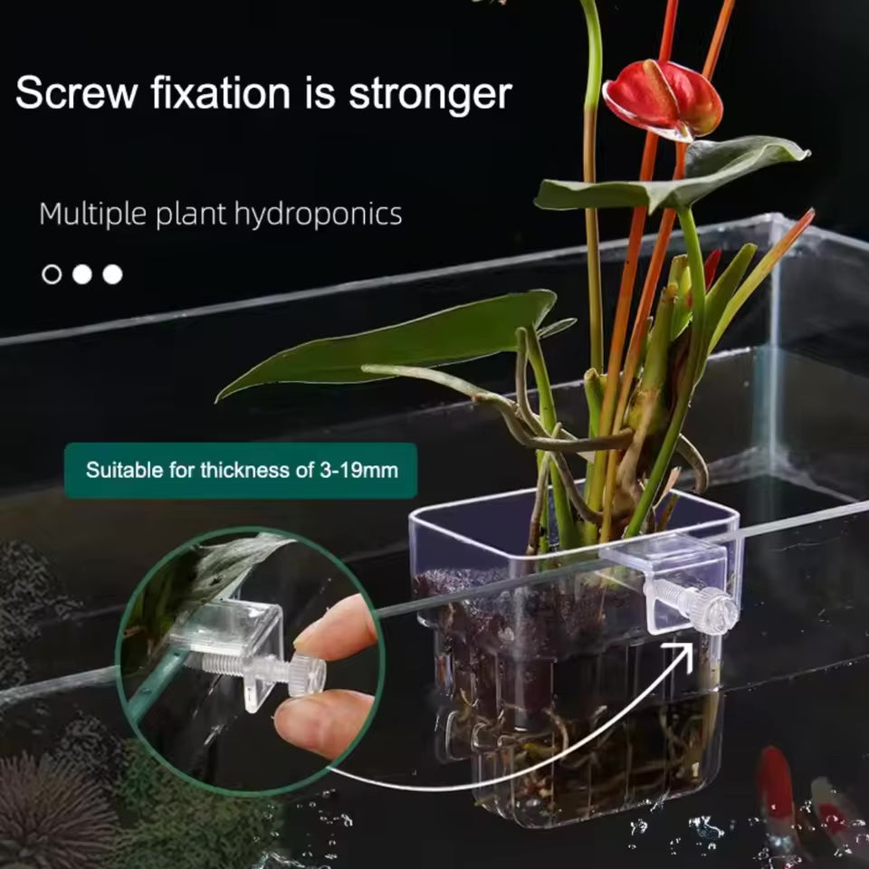 Magicalpets Aquarium Single Fish Tank Hydroponic Planting Basket