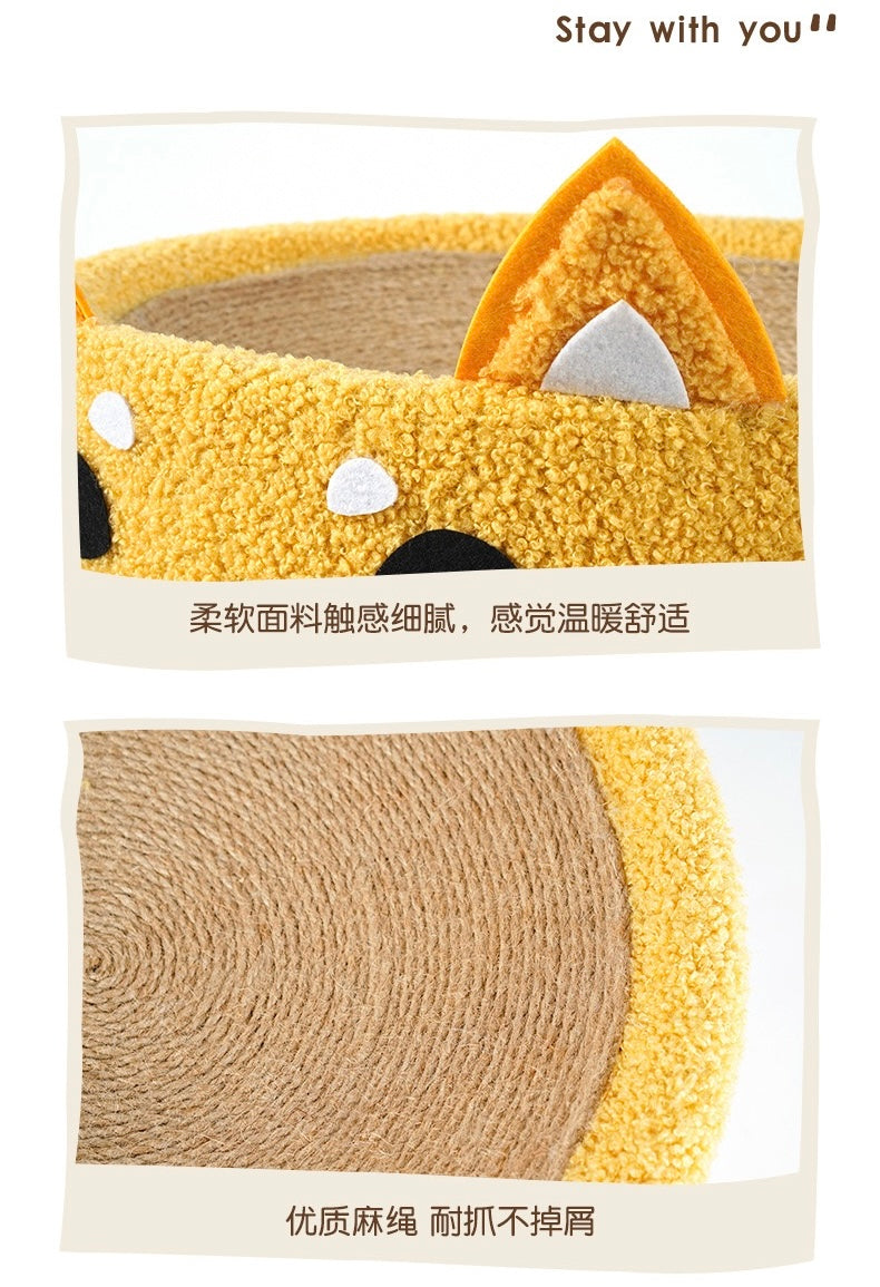 MiaoFairy Shiba SInu Shaped Cat Scratcher Bed