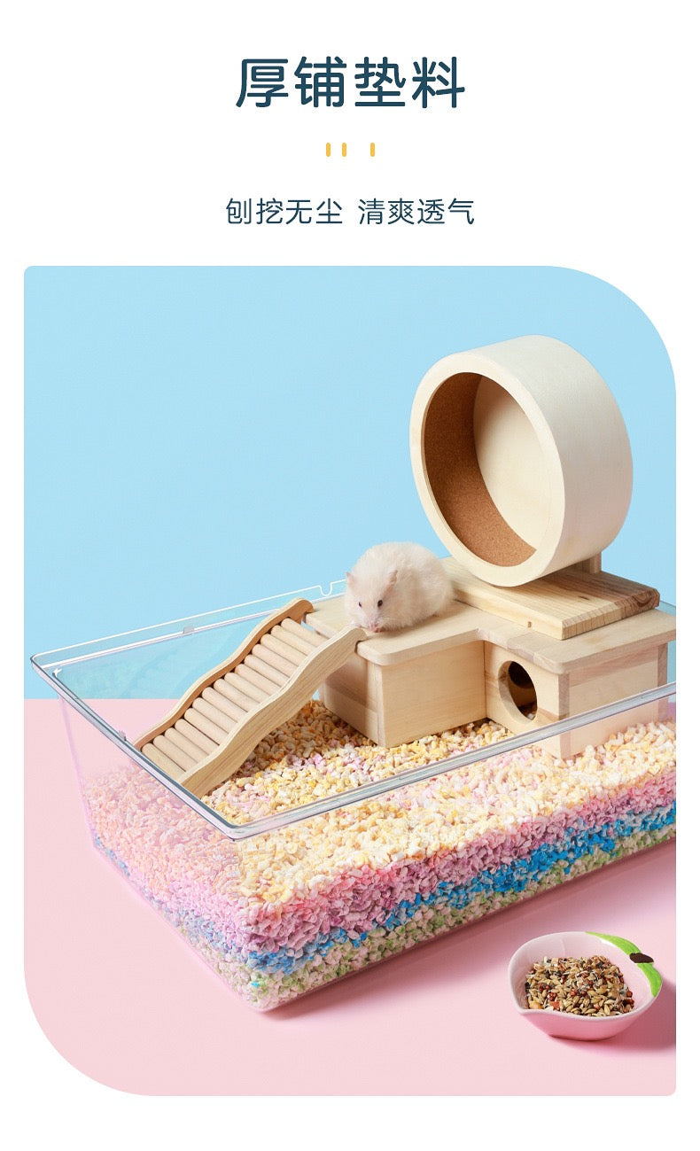 Yee Blue Color Dust-Free and Odor Control Natural Paper Pellets Safe For Hamster Bedding 1kg