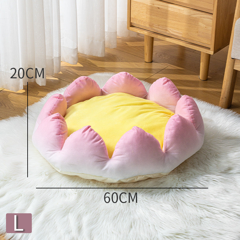 MiaoFairy Lotus Flower Shaped Ultra-Soft Pet Bed Pet House