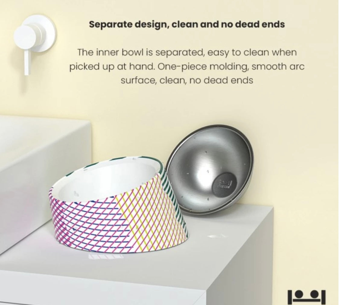 Petshy Pisa Stainless Steel Single Pet Bowl