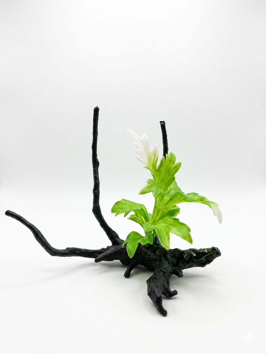 Black Twisted Driftwood Artificial Aquarium Plant Fish Tank Decoration