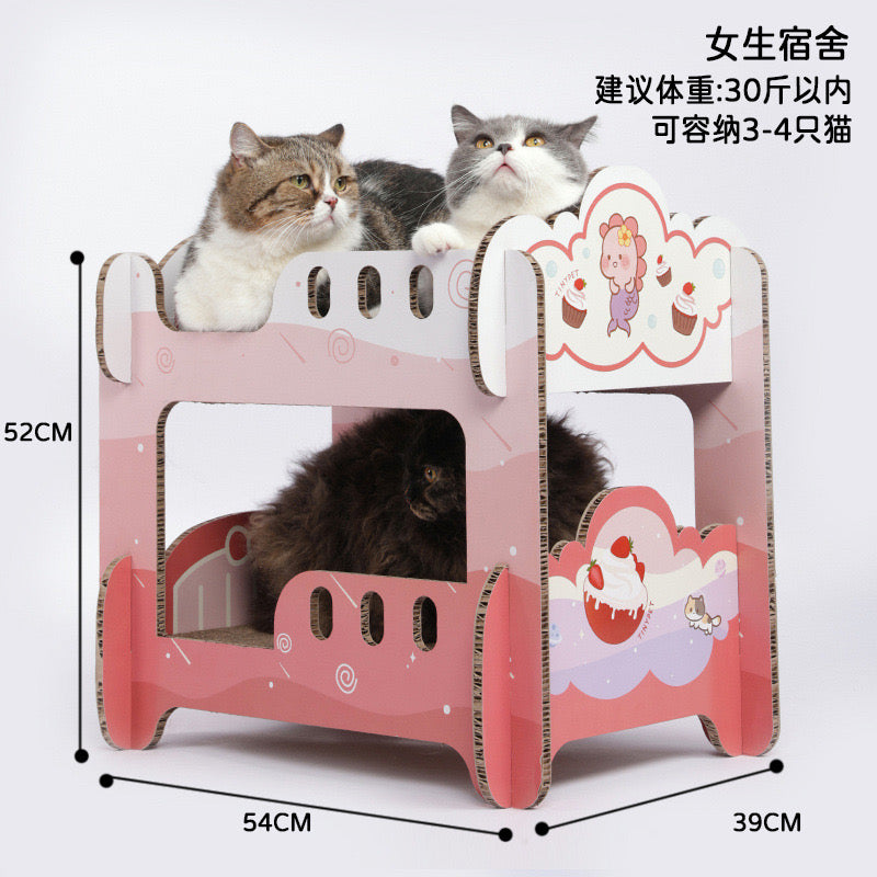 TinyPet Student Dormitory Scratching Board Cat Scratcher Bed