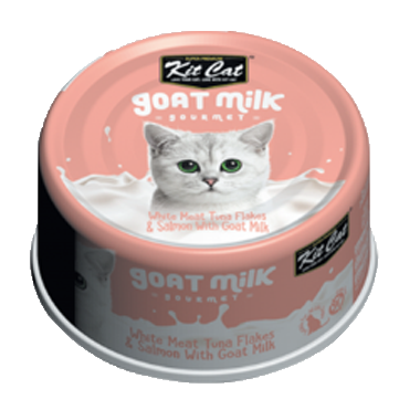 Kit Cat Goat Milk Wet Cat Food - Tuna & Salmon 70g