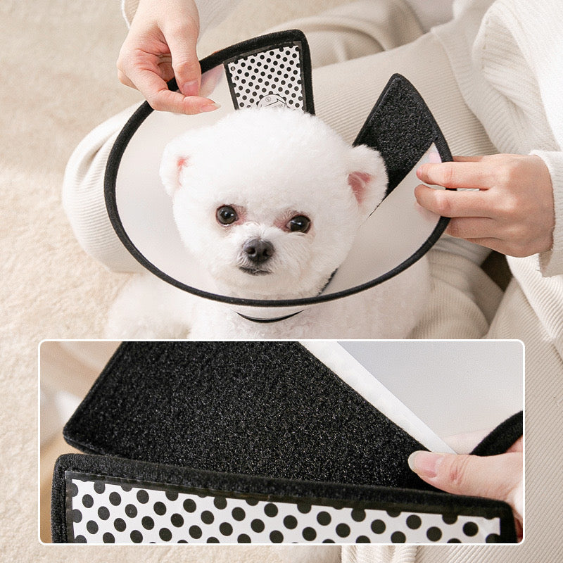 Hoopet Comfortable Pet Recovery Collar&Cone For Large Medium Small Dogs Elizabethan Dog Neck Collar Plastic Practical
