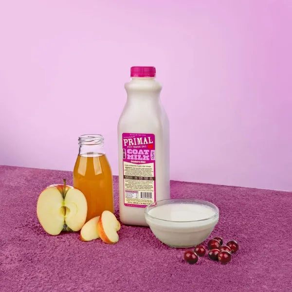Primal Raw Cranberry Blast Goat Milk For Cats Dogs 32oz