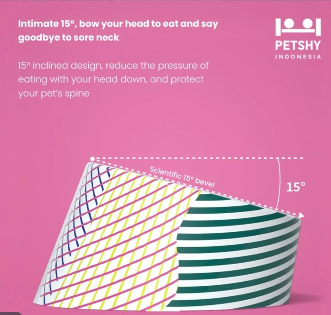 Petshy Pisa Stainless Steel Single Pet Bowl