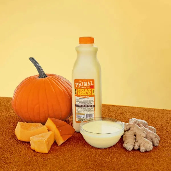 Primal Raw Pumpkin Spice Goat Milk For Cats Dogs 32oz
