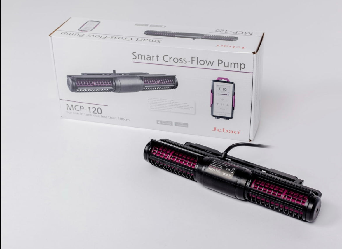 Jebao MCP-120 Smart Cross Flow Pump with LCD Display Controller Magnetic Base