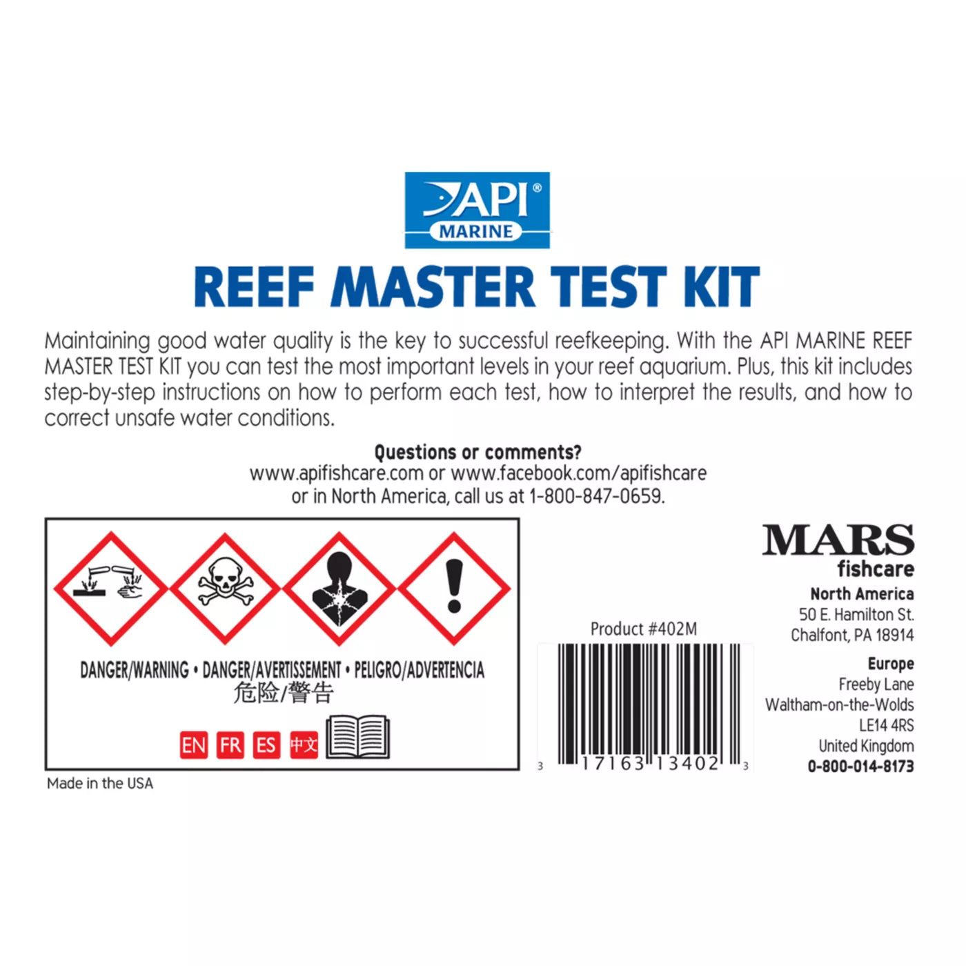 API Reef Aquarium Water Test Kit