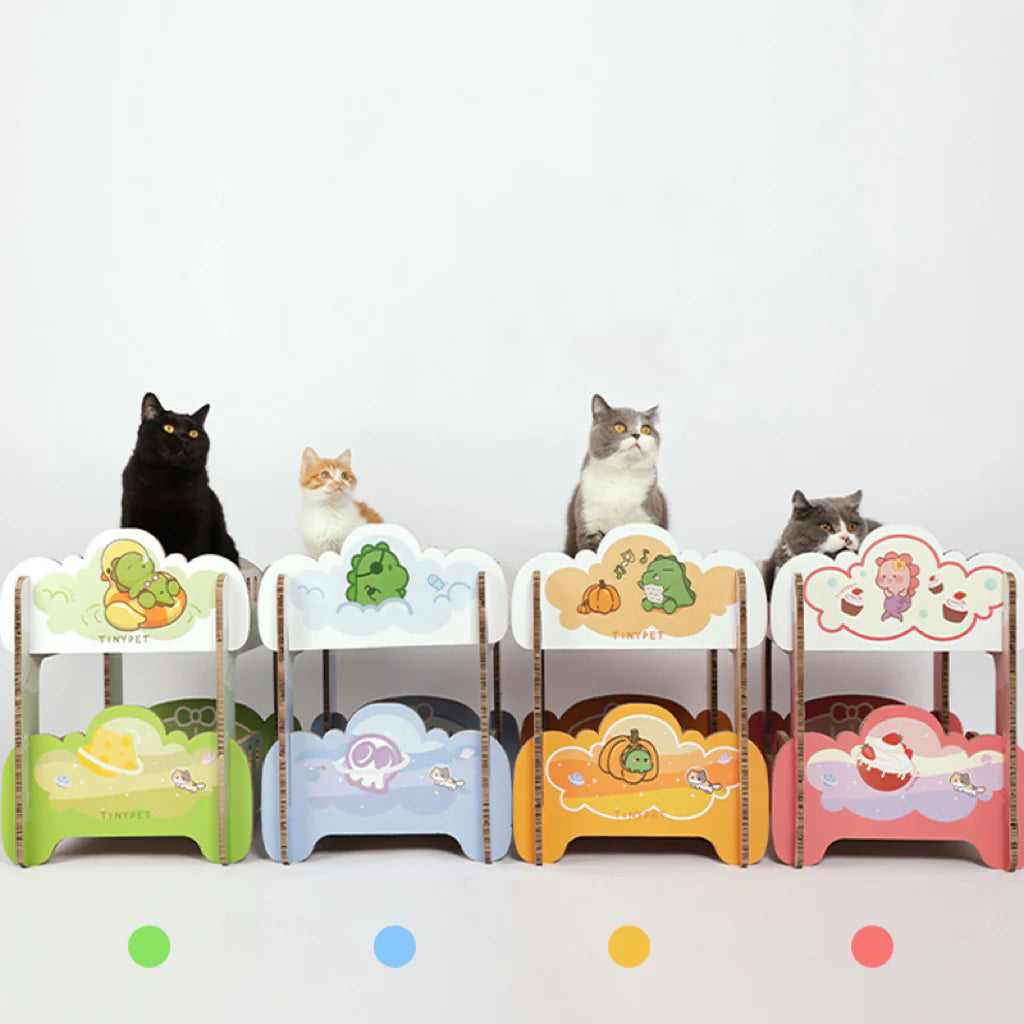 TinyPet Student Dormitory Scratching Board Cat Scratcher Bed