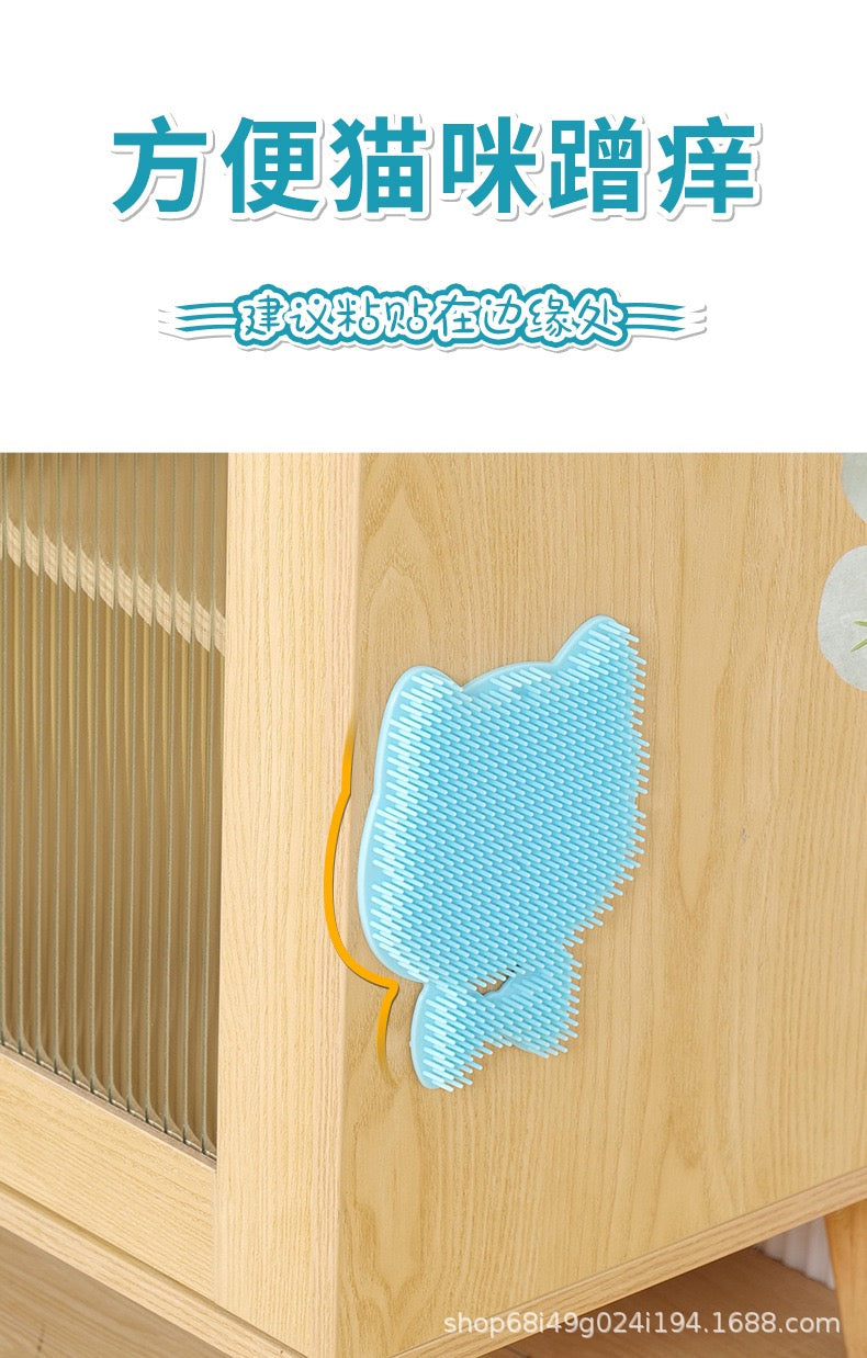 MagicalPet Cat Self Groomer Face Massager Cat Brush Cat Wall Corner Massage Stuff