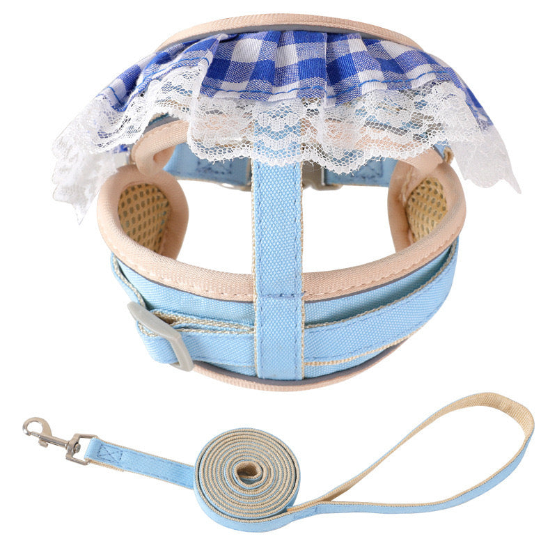 Hoopet Adjustable Soft Pet Harness And Leash Set For Cats Dogs