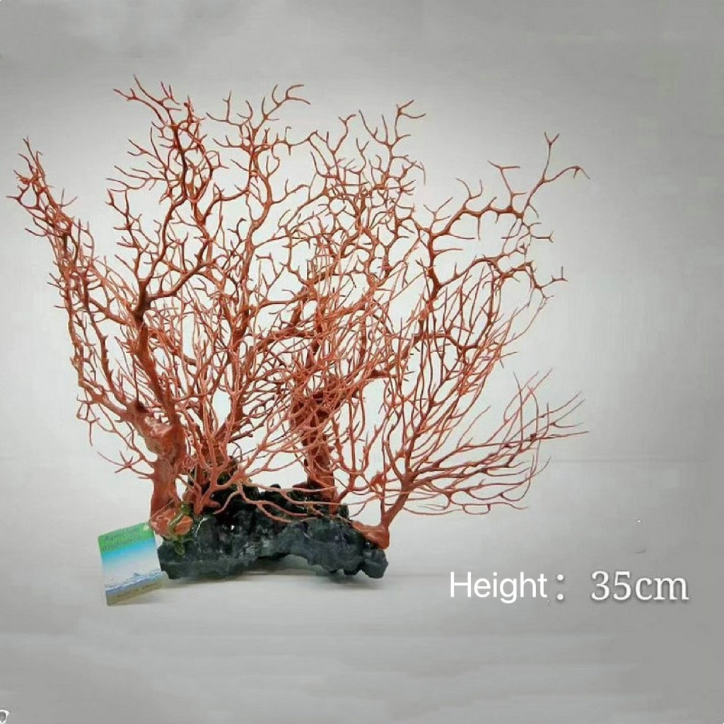MagicalPet Aquarium Artificial Coral Ornament Strip Red Coral