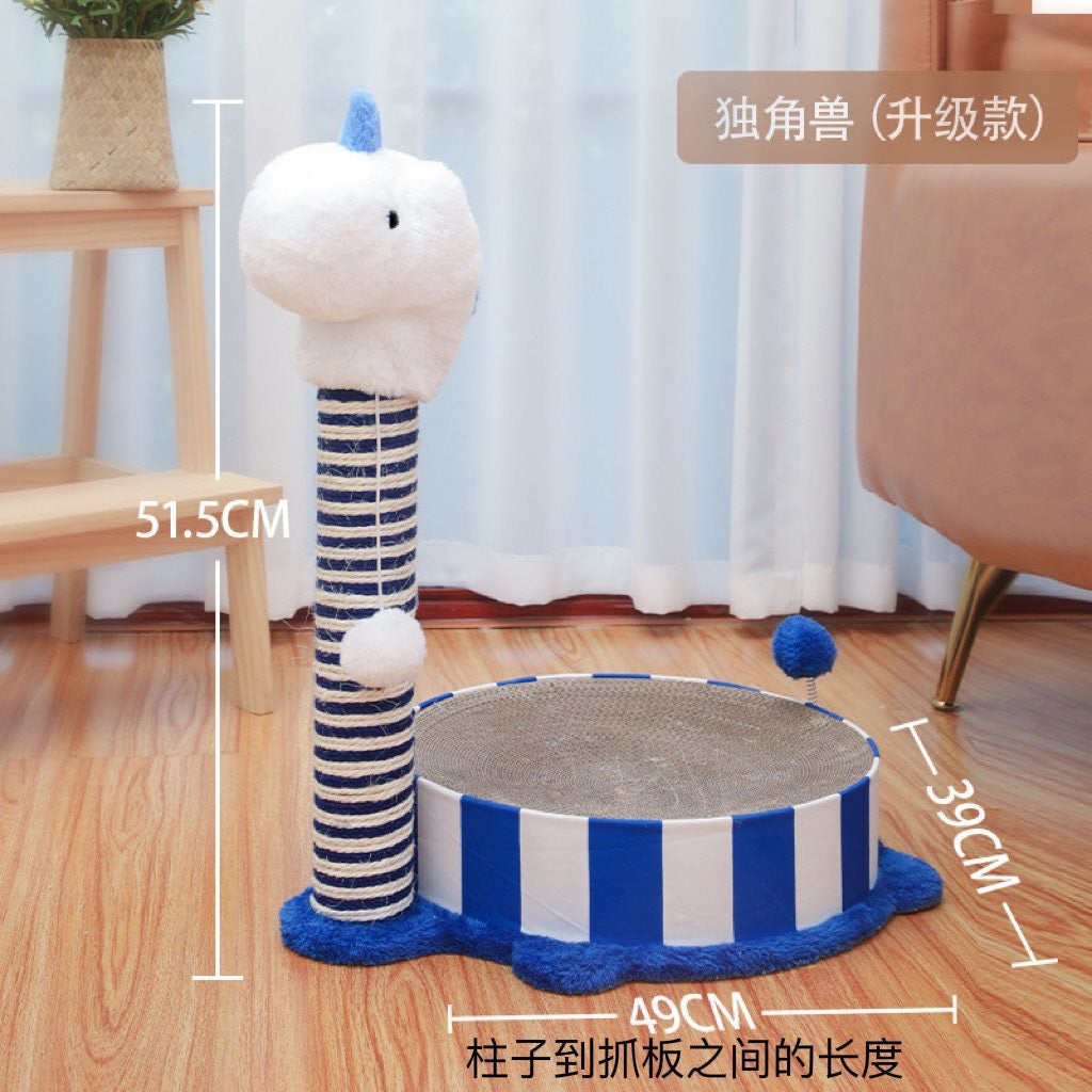 Hoopet Cute Cat Scratching Post Bed And Scratcher Board