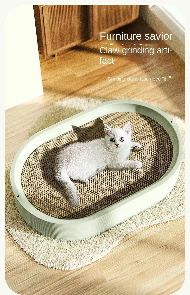 Hoopet Oval Cat Scratcher Lounge Cat Scratcher Bed