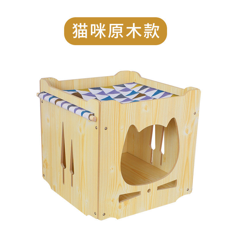 CatTree Wooden Cat Dog Pet House