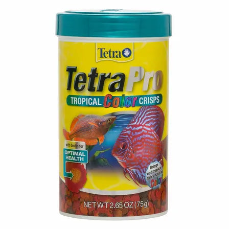 Tetra TetraPro Color Crisps Fish Food 2.65oz/75g