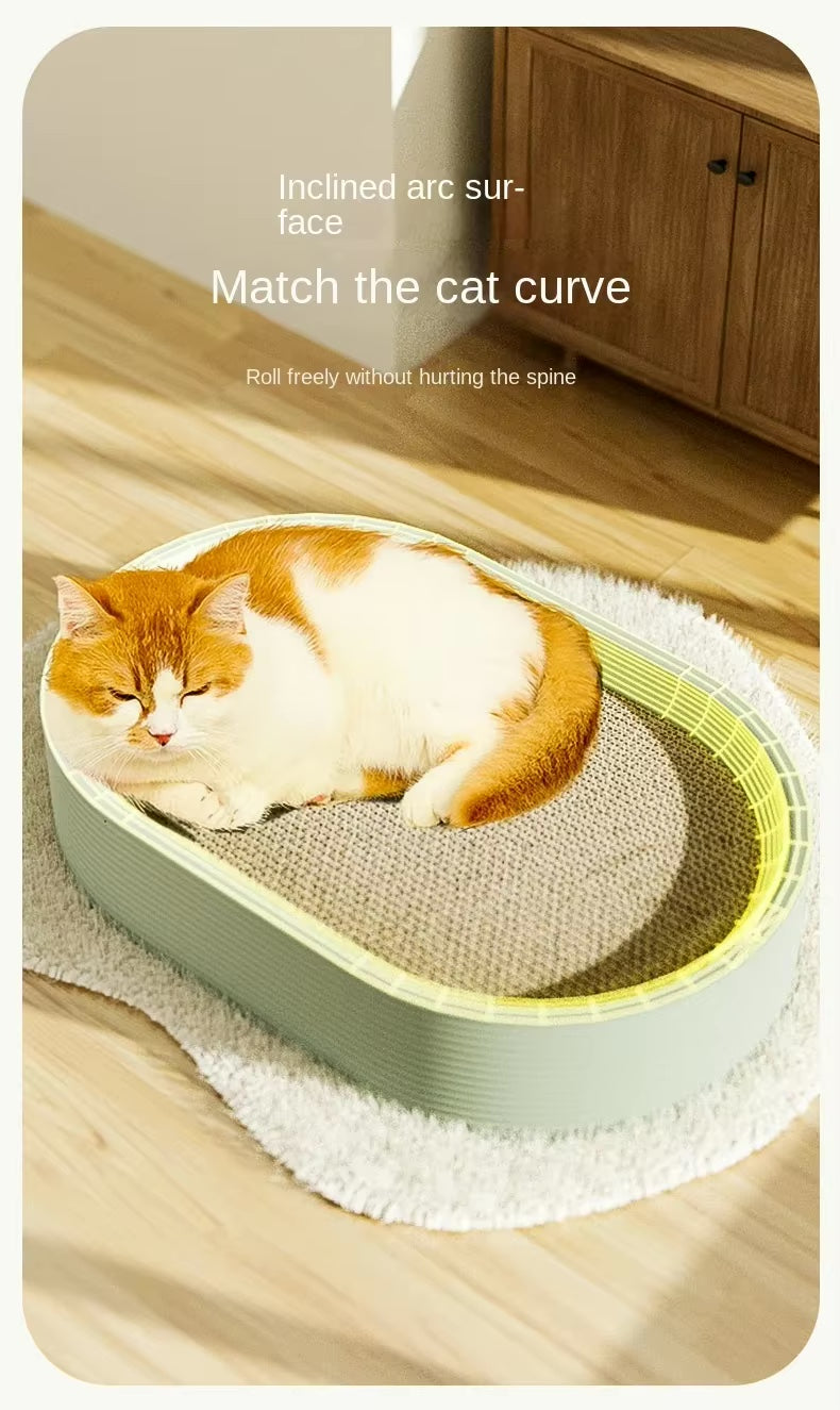 Hoopet Oval Cat Scratcher Lounge Cat Scratcher Bed