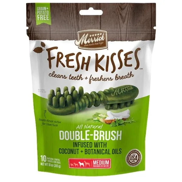 Merrick Fresh Kisses Coconut Oil Dental Treats- Medium Dog