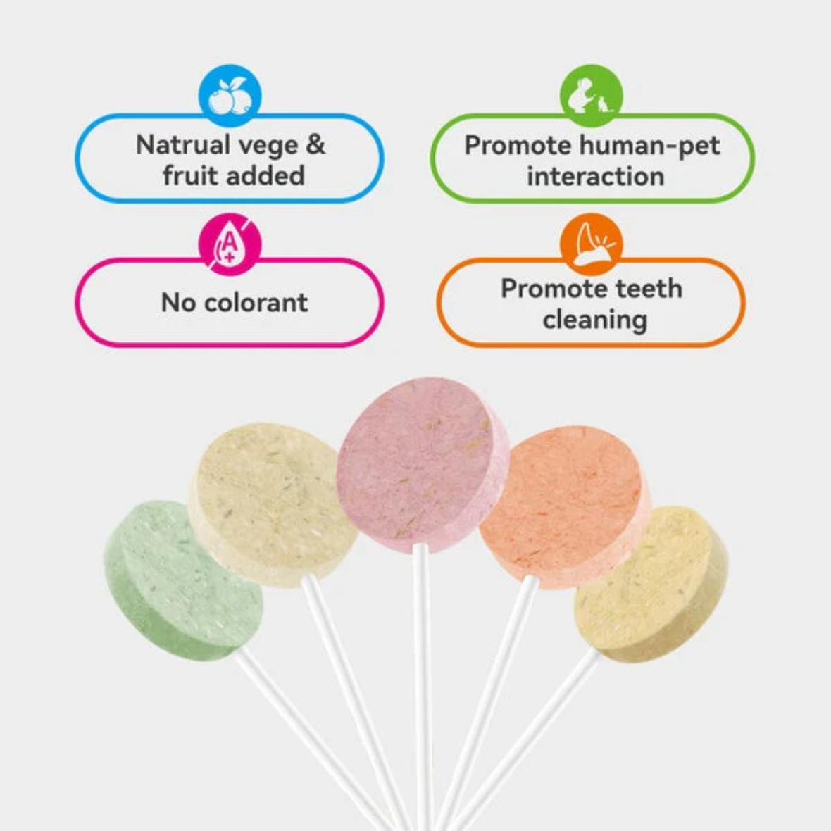 Ranova Freeze Dried Lollipops For Cat (Mixed Flavor) 15pcs - 21g