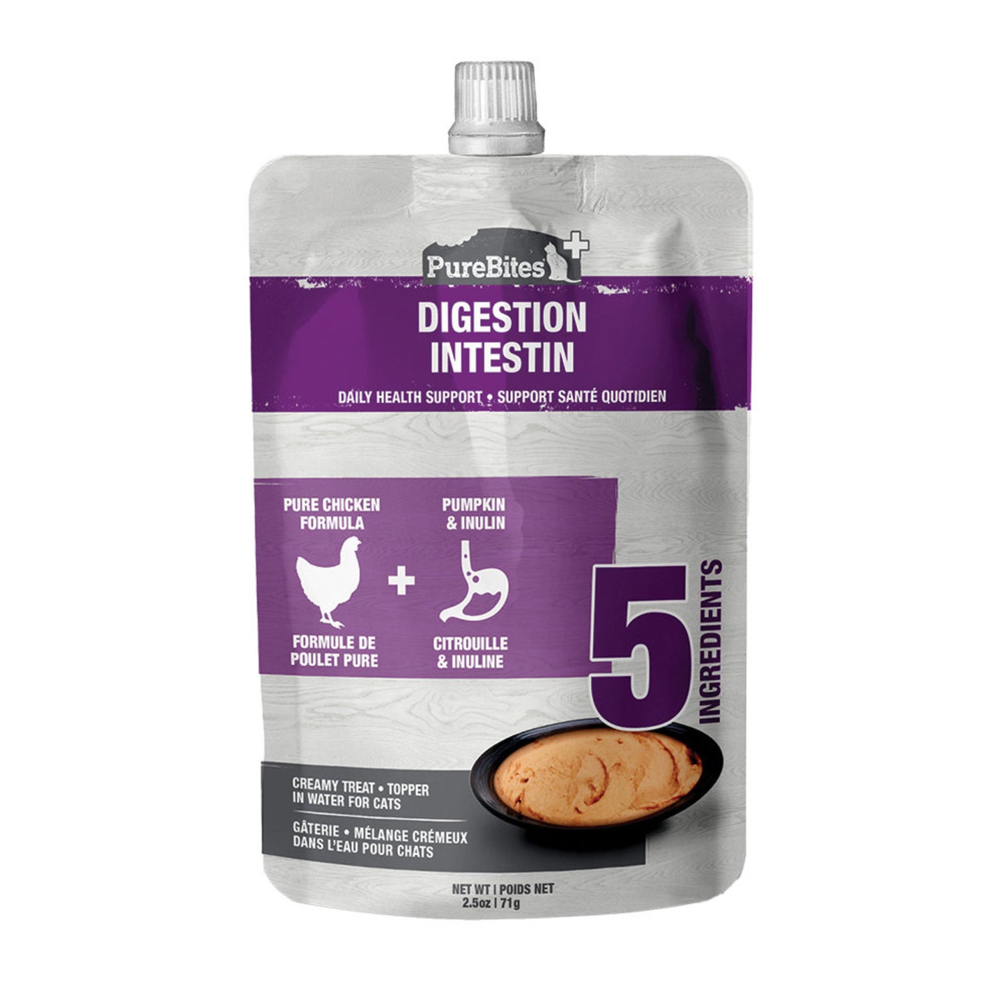 Purebites Squeezables Daily Health Support Cat Treat-Gut & Digestion