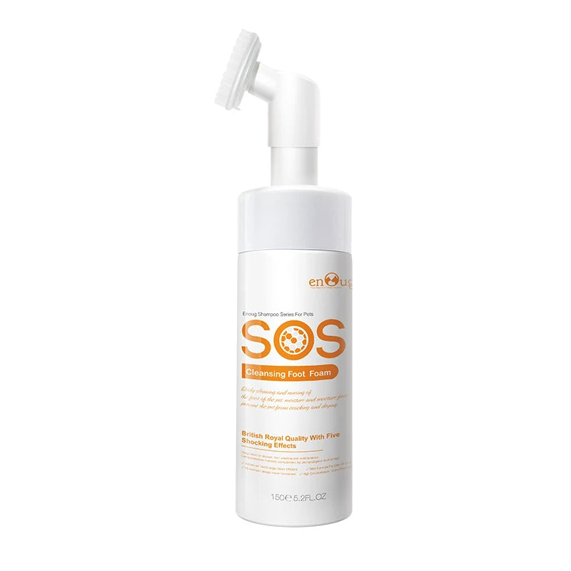 SOS Paw Care Cleansing Foot Foam For Pets 150ml