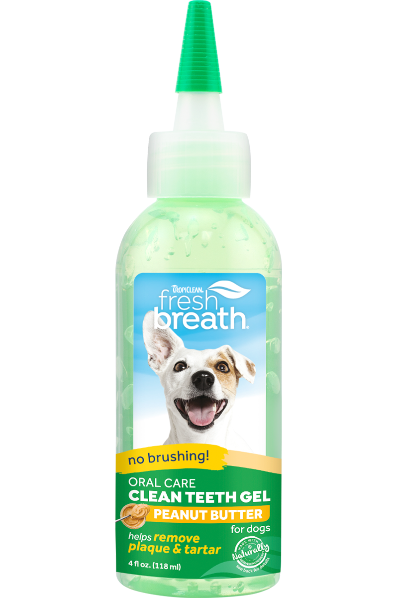 TropiClean Fresh Breath Clean Teeth Gel (Peanut Butter)118ml