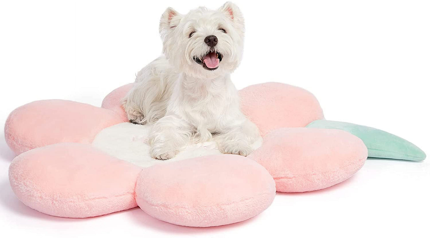 VETRESKA Flora Pets Bed for Medium Small Dogs Cats And Washable Bed Sofa Supportive Pet Bed Bolster