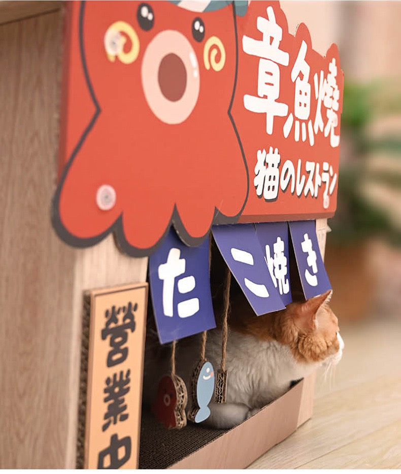TinyPet CardBoard Cat House With Scratcher/Catnip