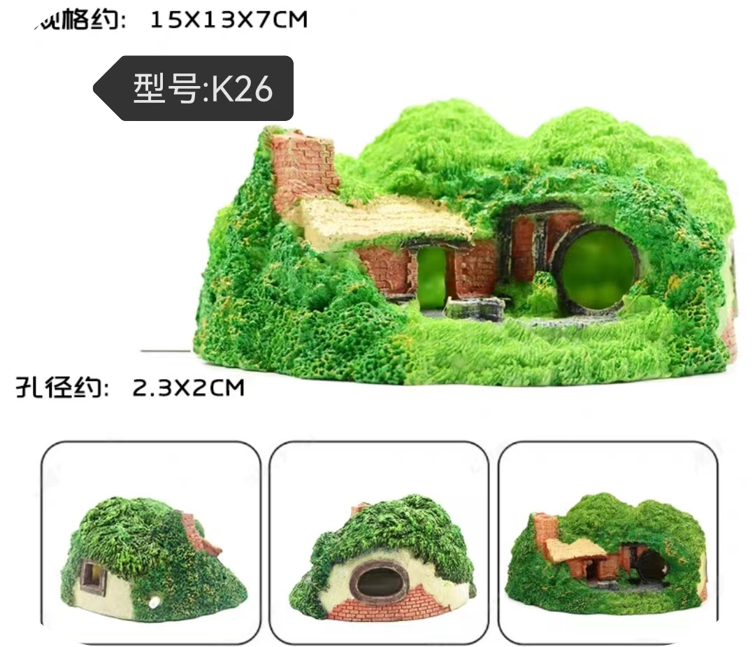 MagicalPet Aquarium Green Moss Resin Fish Tank Decoration