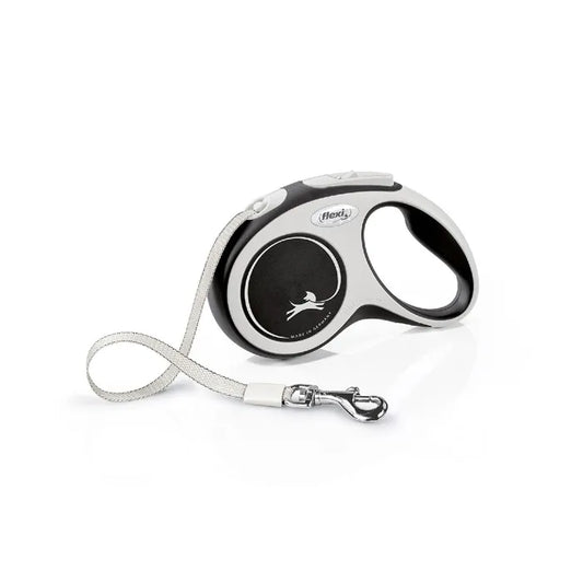 Flexi Comfort Retractable Tape Leash - M/Grey