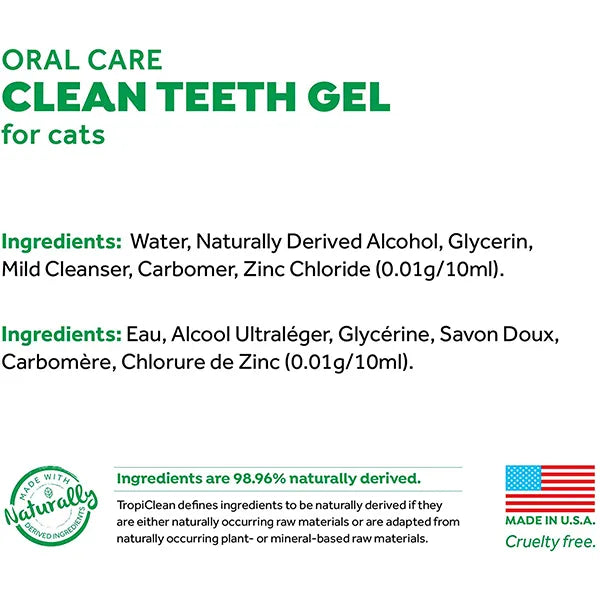 TropiClean Fresh Breath Gel for Cats