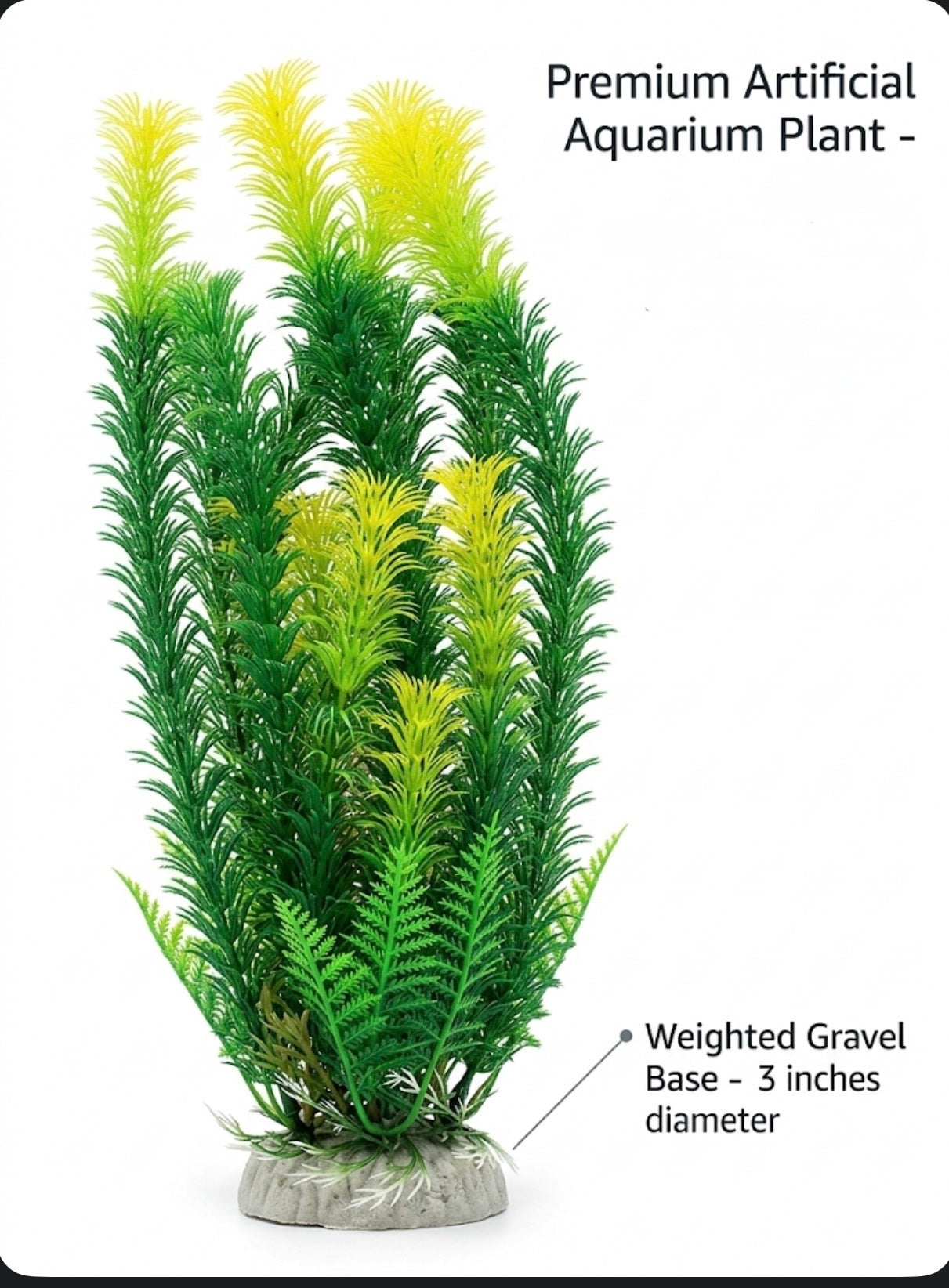 Realistic Feathery Artificial Fish Tank Plant Aquarium Decoration