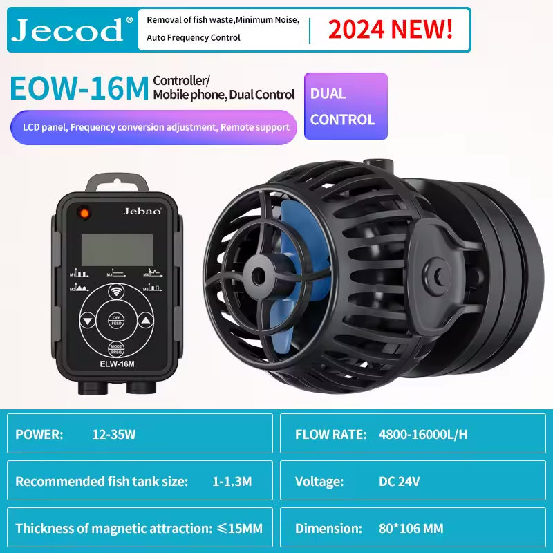 Jebao New EOW-16 Wave Maker Aquarium Water Pump Filter