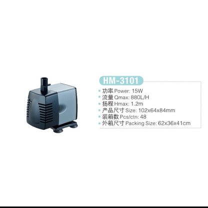 Jeneca High Flow Quiet Submersible Water Pump-HM Series (2101/3101/4103/5063)