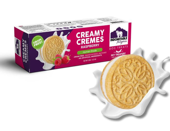Granville Island Dog Biscuits Grain Free Creamy Cremes - Raspberry