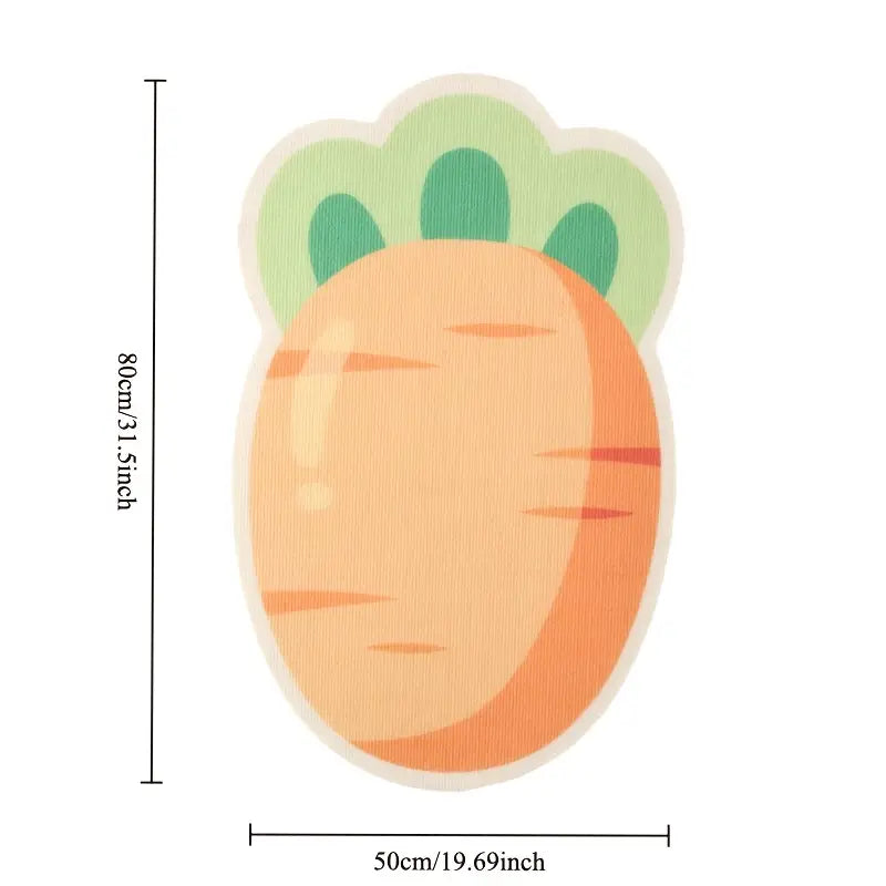MagicalPets Cute Carrot Design  Durable Vertical Cat Scratching Board with Stick