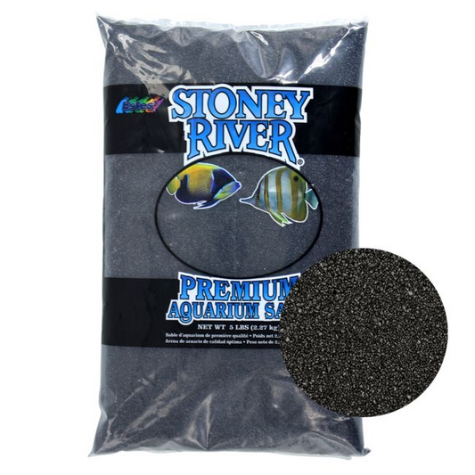 Estes Stoney River Premium Aquarium Sand Black 5 lb