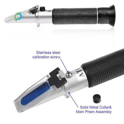 Seawater Salinity Refractometer And V-Resourcing Automatic Temperature Compensation Sea Water Salinity Measurer for Aquarium