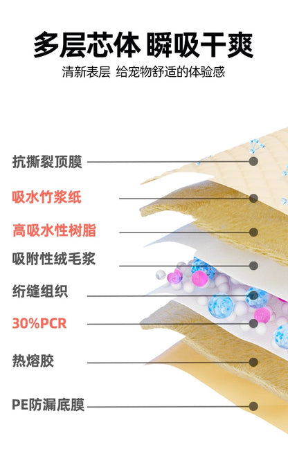 HUSHPET Eco-Friendly Bamboo Dog Training Pads