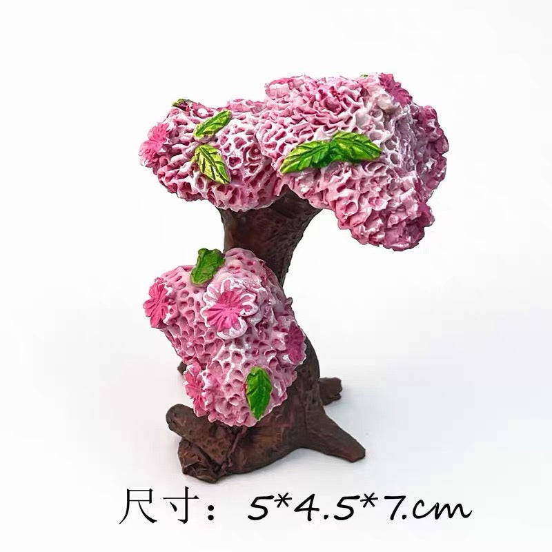 Magicalpets Aquarium Resin Cherry Blossom Tree Fish Tank Decoration