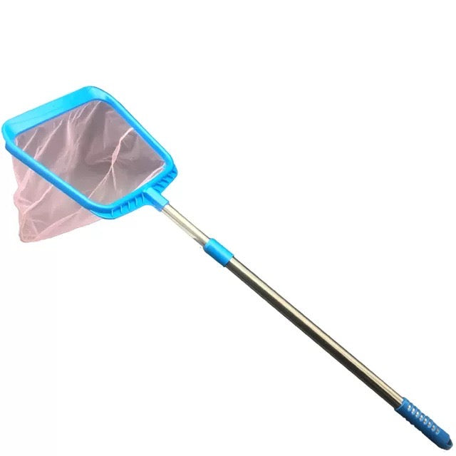 Aquarium Fine Mesh Removing Debris Waste Stainless Steel Blue Fishing Net