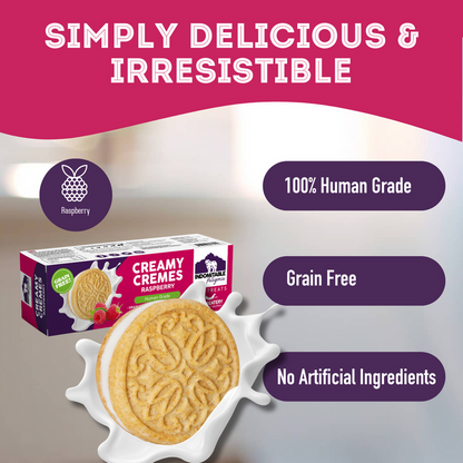 Granville Island Dog Biscuits Grain Free Creamy Cremes - Raspberry